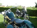 The green 1.1 Aero and the 750C(rear)